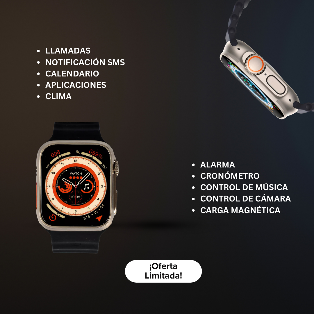 1+1 GRATIS | SmartWatch Ultra 9 Pro