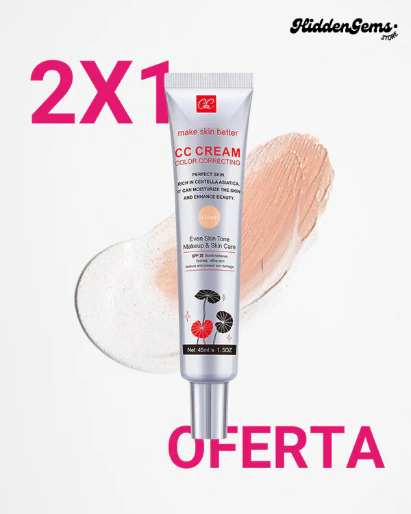 CC CREAM | BASE DE MAQUILLAJE HIDRATANTE | 1+1 GRATIS