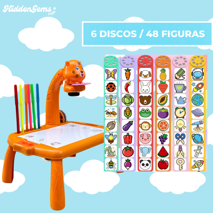 Kit ArteKids | Escritorio proyector + Rotuladores, cuaderno y pegatinas GRATIS